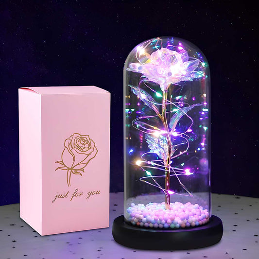 🌹✨ Enchanted Glow Rose – A Love That Shines Forever ✨🌹